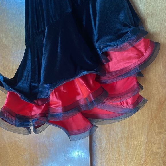 Black Ballroom Dancing Dress - Picture 2 of 4